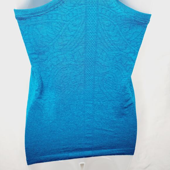 Lululemon Swiftly Speed Racerback Mandala Teal  Workout Run tank Top Size 4 - Picture 6 of 9